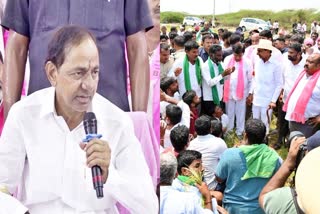 Former CM KCR Polam Bata Programme at Karimnagar