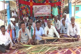 fasting-satyagraha-by-villagers-demanding-water-from-krs-reservoir-to-drain-into-canals