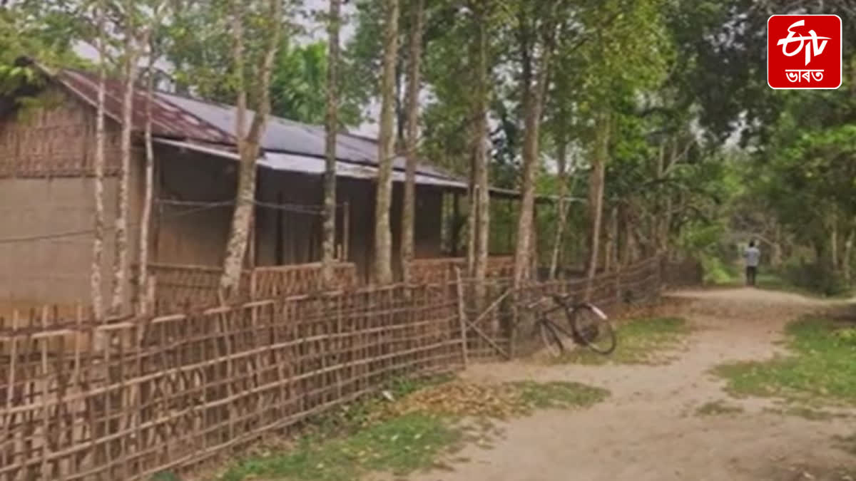 There has been no development till date in the ideal village of Teok