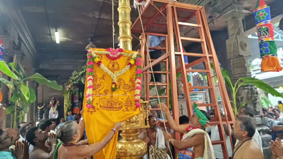 பங்குனி உத்திர திருவிழா: திருஆவினன்குடி கோயிலில் கொடியேற்றத்துடன் ...