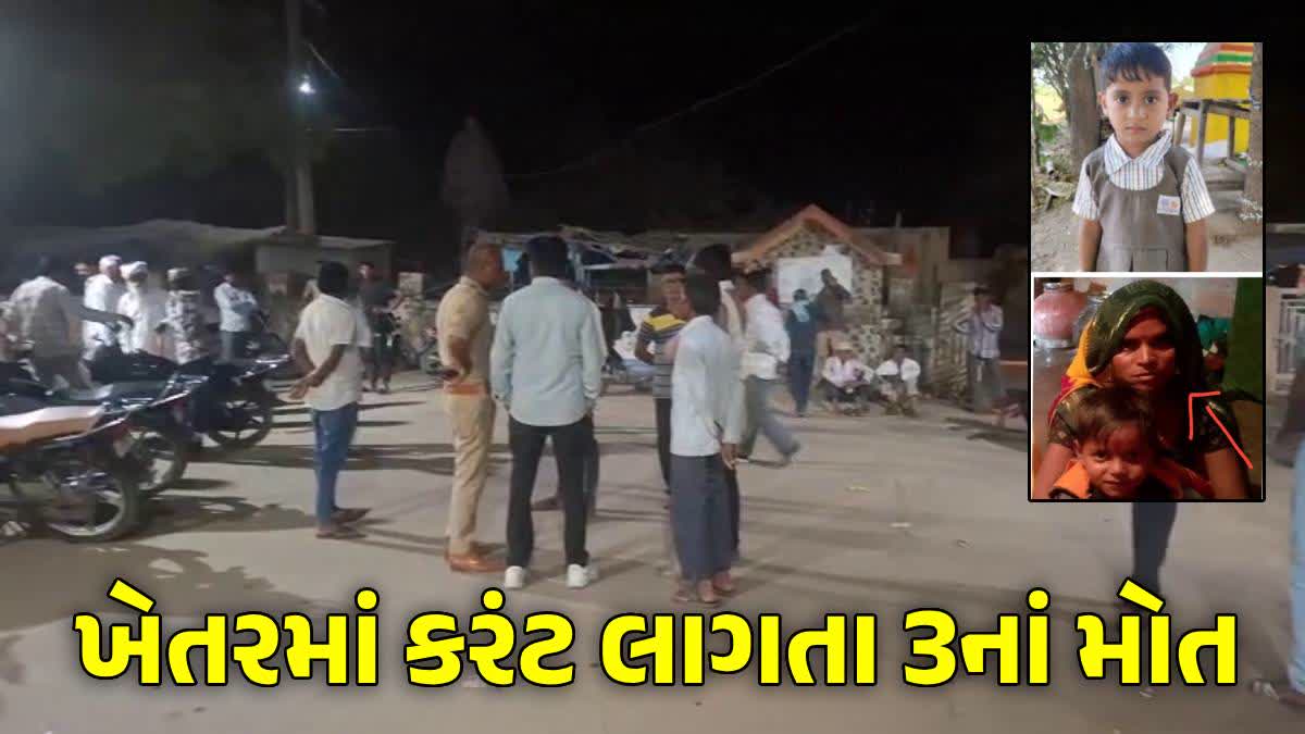 બનાસકાંટામાં કરંટ લાગવાથી 3નાં મોત
