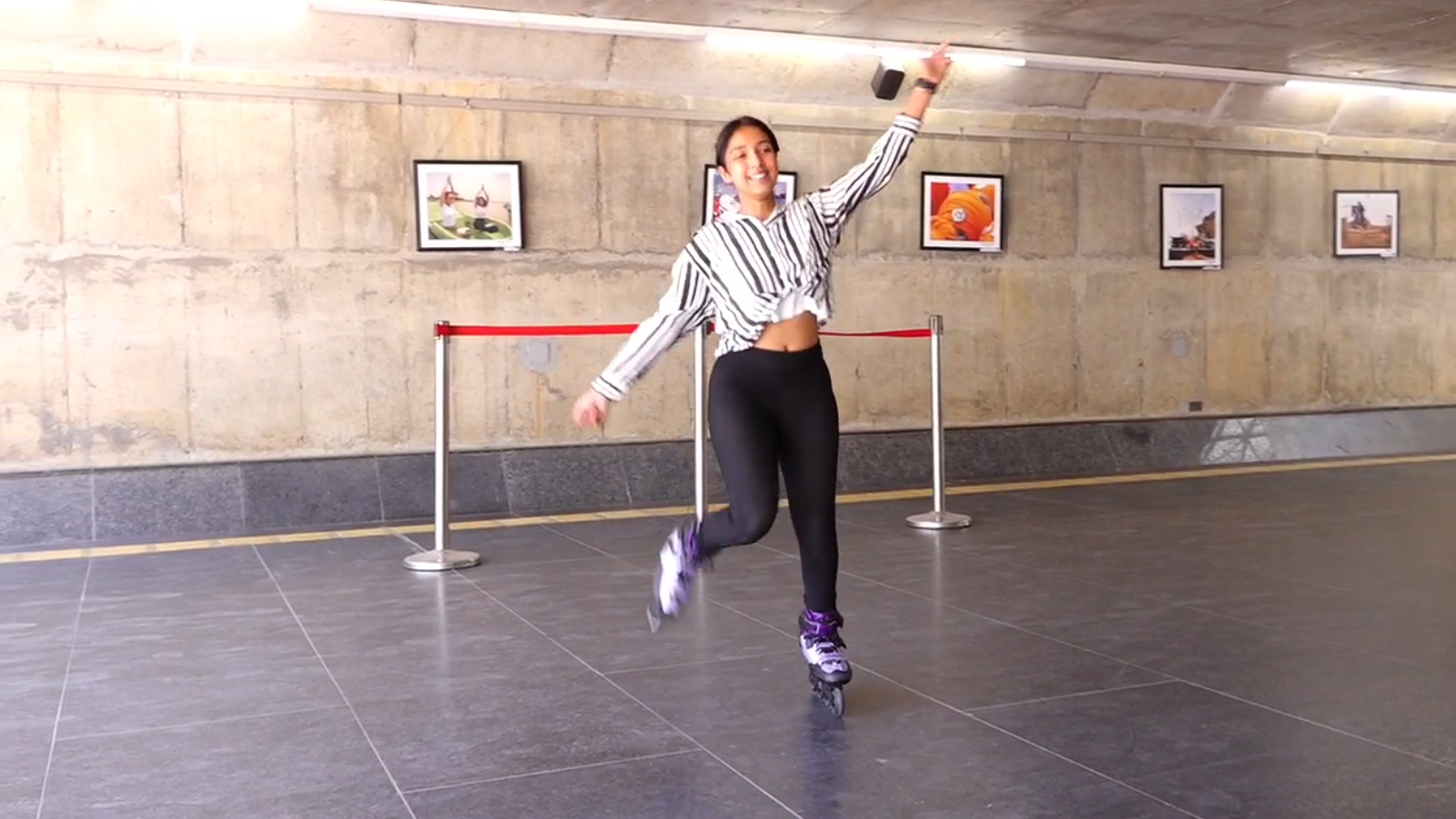 Chandigarh skating girl Janvi Jindal learned skating by watching YouTube does Bhangra wearing skates now in Guinness World Records