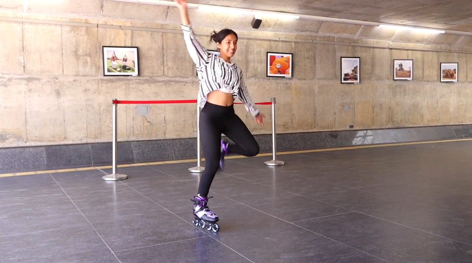 Chandigarh skating girl Janvi Jindal learned skating by watching YouTube does Bhangra wearing skates now in Guinness World Records