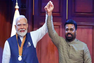 PM Narendra Modi with Sri Lankan President Anura Kumara Dissanayake in Colombo on Saturday, April 5, 2025.