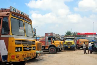 Lorry owners strike