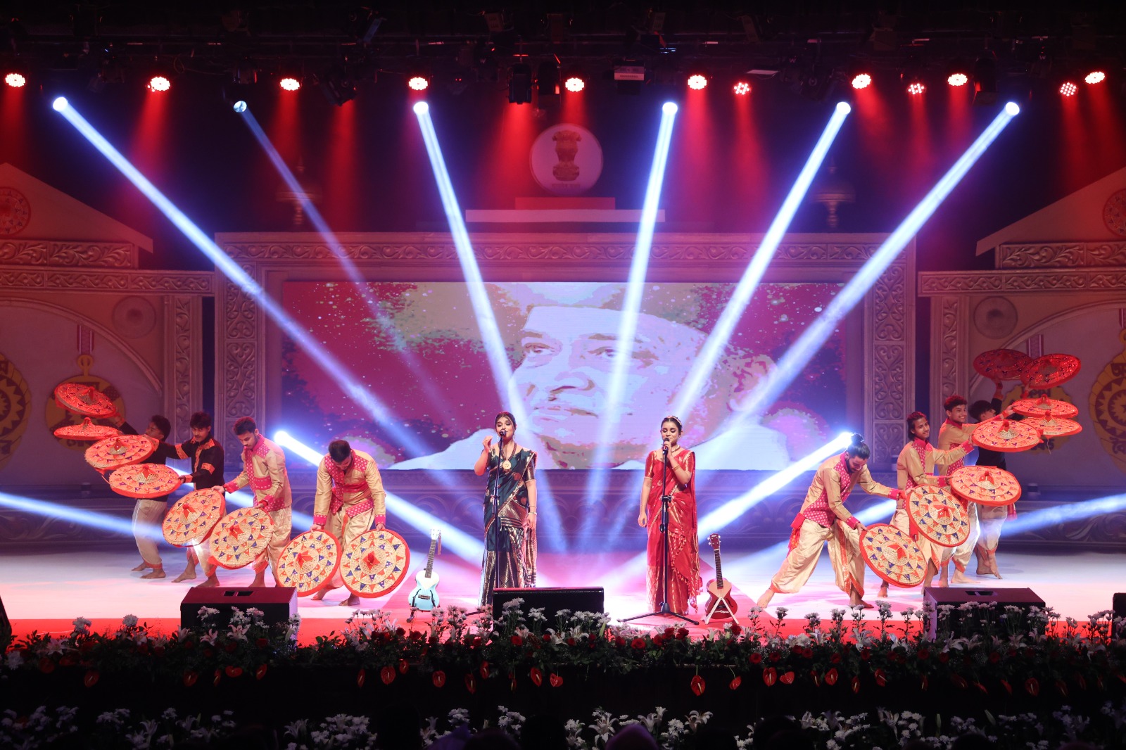 Antara Nandy Ankita Nandy popularly known as Nandy sisters unveil their new song Rang Jaa at assam award 2024