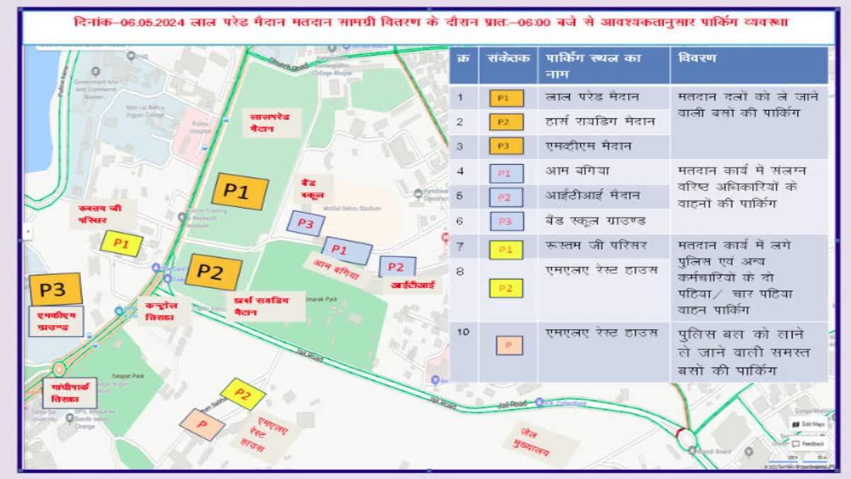 Bhopal Traffic Route Diverted