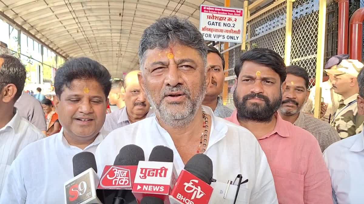 DK Shivakumar in Shirdi