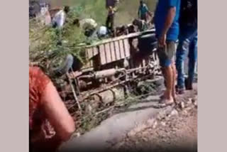 Girl dies after bus overturns