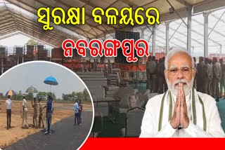 Tight Security In Nabarangpur