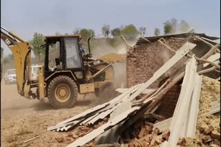 SHAHDOL POLICE BULLDOZER ACTION