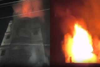 fire at five-storey building in Kanpur
