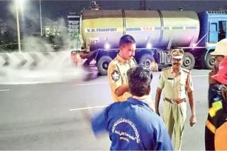 Acid leak in Kurnool city.