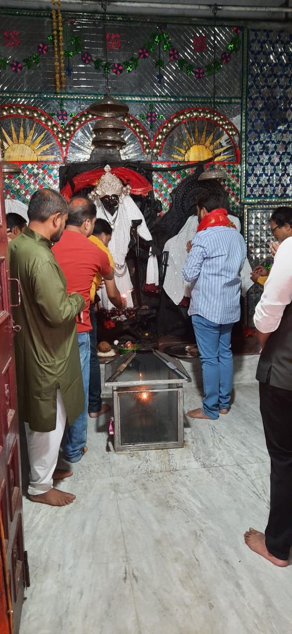 BUNTY SAHU WORSHIPED SAHDOL IN KANKALI TEMPLE