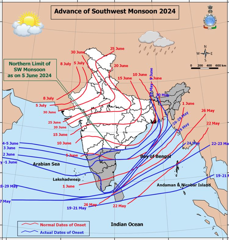 Monsoon reaches Telangana Goa know when monsoon will knock in Haryana NCR IMD Monsoon Tracker Rainfall prediction Weather Update Heat wave