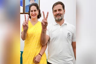 Rahul Gandhi and Priyanka Gandhi