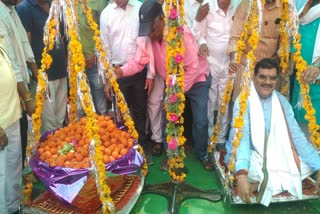 WEIGHED EQUAL TO LADDUS AFTER VICTORY IN KHANDWA