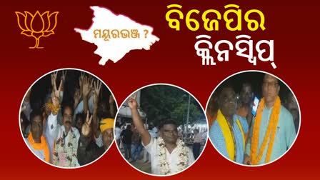 ମୟୂରଭଞ୍ଜରେ ବିଜେପିର ଐତିହାସିକ ବିଜୟ, ୯ ଆସନରେ କଲା ବାଜିମାତ୍