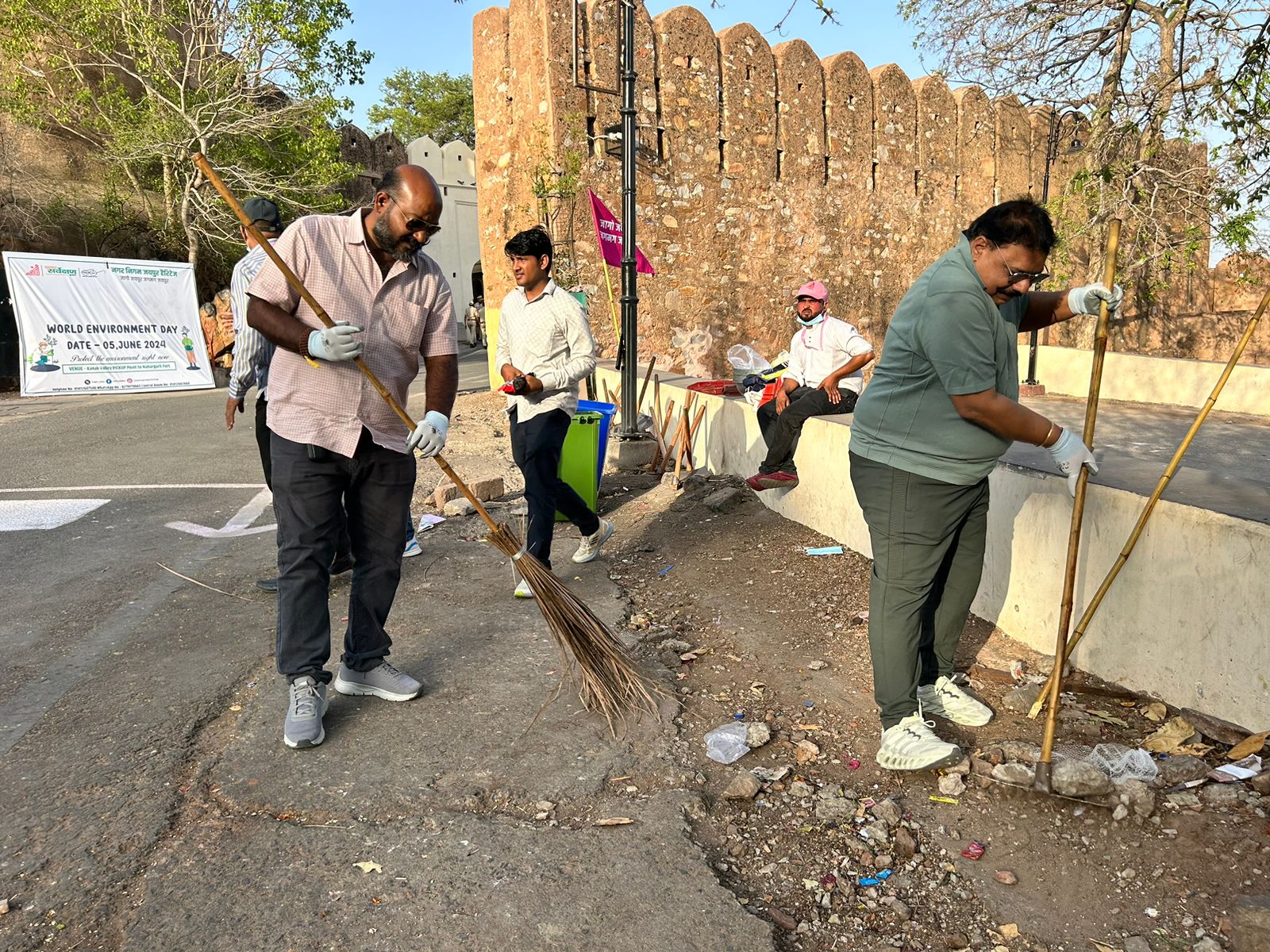 Labor donation at Nahargarh