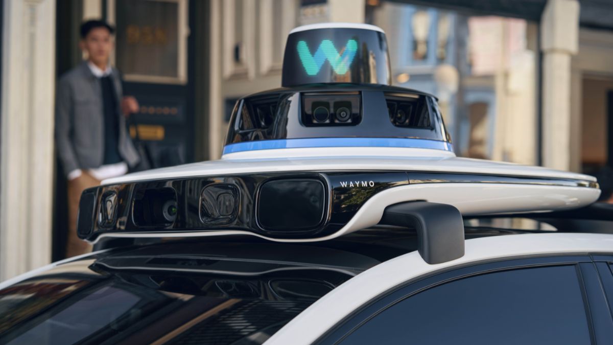 The 5th-generation Waymo Driver on the all-electric Jaguar I-PACE