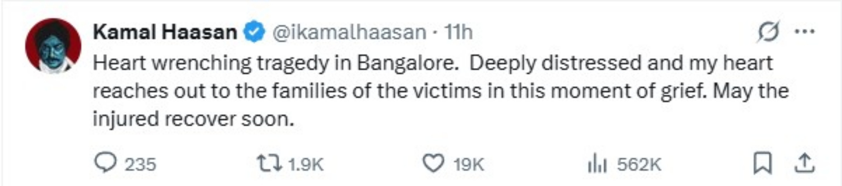 Kamal Haasan tweet
