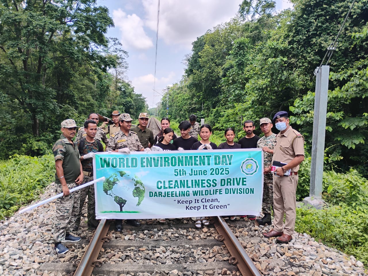cleanliness drive of Darjeeling wildlife division