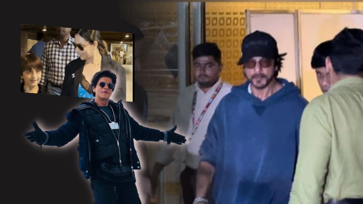 SRK spotted at airport amid Rumours of accident