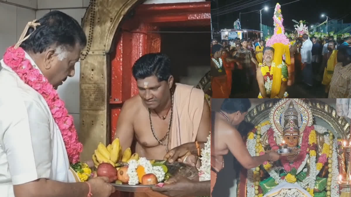 Former Chief Minister O Panneerselvam darshan after 25 years at Theni Veerapandi Gowmariamman temple festival