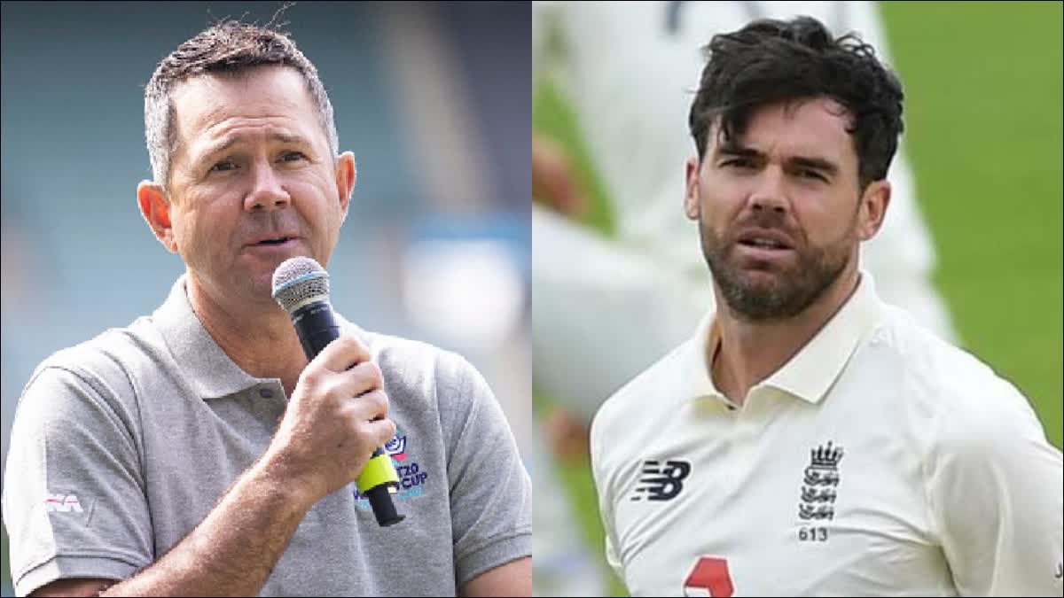 Ricky Ponting and James Anderson