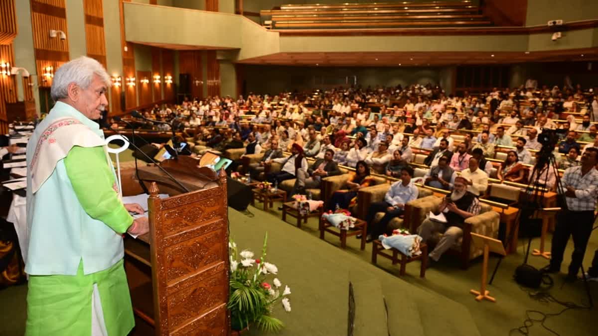 LG Manoj Sinha at Health Conclave at SKICC