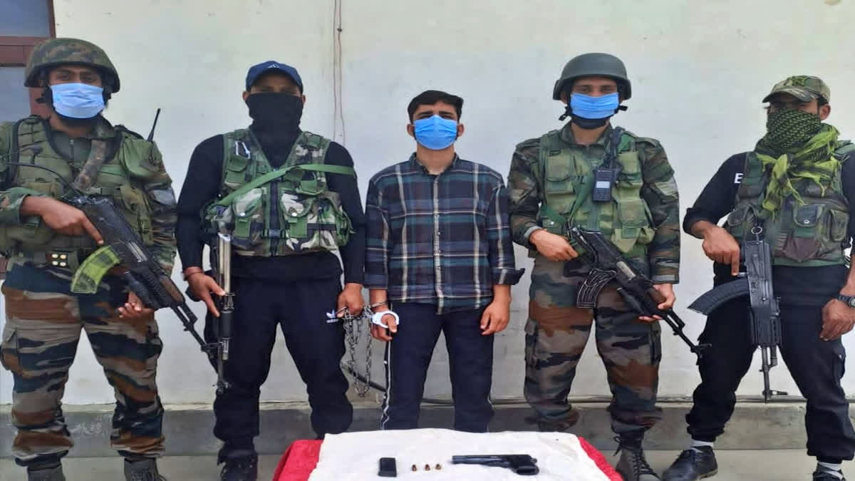 A militant associate of the Lashkar-e-Taiba (LeT) outfit was arrested in the Baramulla district of Jammu and Kashmir, police said on Wednesday. On specific information regarding the movement of terrorists in village Nowpora Jageer in the Kreeri area of the north Kashmir district, security forces launched a cordon and search operation (CASO) there, a police spokesperson said.