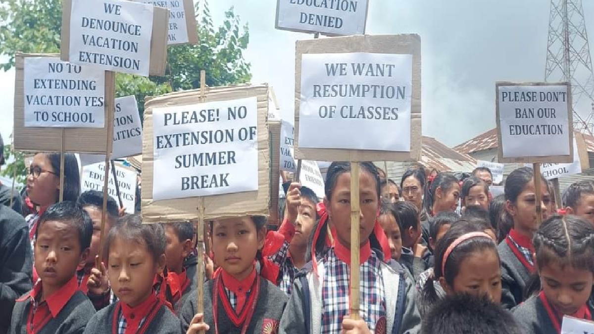 School Reopen in Manipur