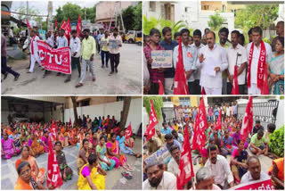 sanitation workers Agitation