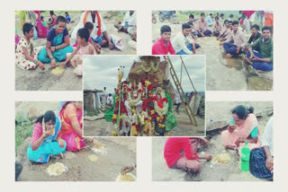 Community lunch amidst rocks to appease Lord Varuna at Andhra Pradesh's Chittoor