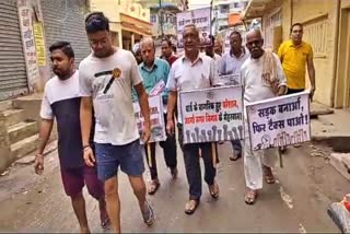 Satyagraha dharna in Motihari