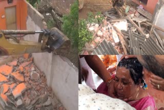 Sidhi Police accused demolish house