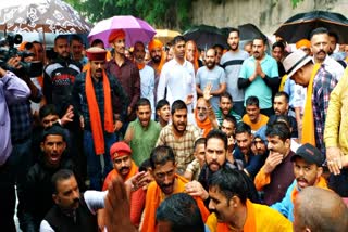 Kshatriya Samaj Protest in Shimla.