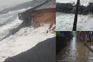 rain update  Rain updates in Kozhikode  കോഴിക്കോട് തീവ്ര മഴ  വിദ്യാഭ്യാസ സ്ഥാപനങ്ങള്‍ക്ക് നാളെ അവധി  കടല്‍ ക്ഷോഭത്തില്‍ വ്യാപക നാശനഷ്‌ടം  കോഴിക്കോട് മഴ  കോഴിക്കോട് മഴ വാര്‍ത്ത  കോഴിക്കോട് മഴക്കെടുതി  മഴ വാര്‍ത്തകള്‍  kerala rain updates  latest news in kerala  ക്യാമ്പുകള്‍ സുസജ്ജം  ഇരുവഴിഞ്ഞിപ്പുഴ