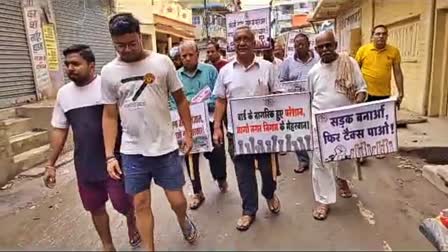 Satyagraha dharna in Motihari