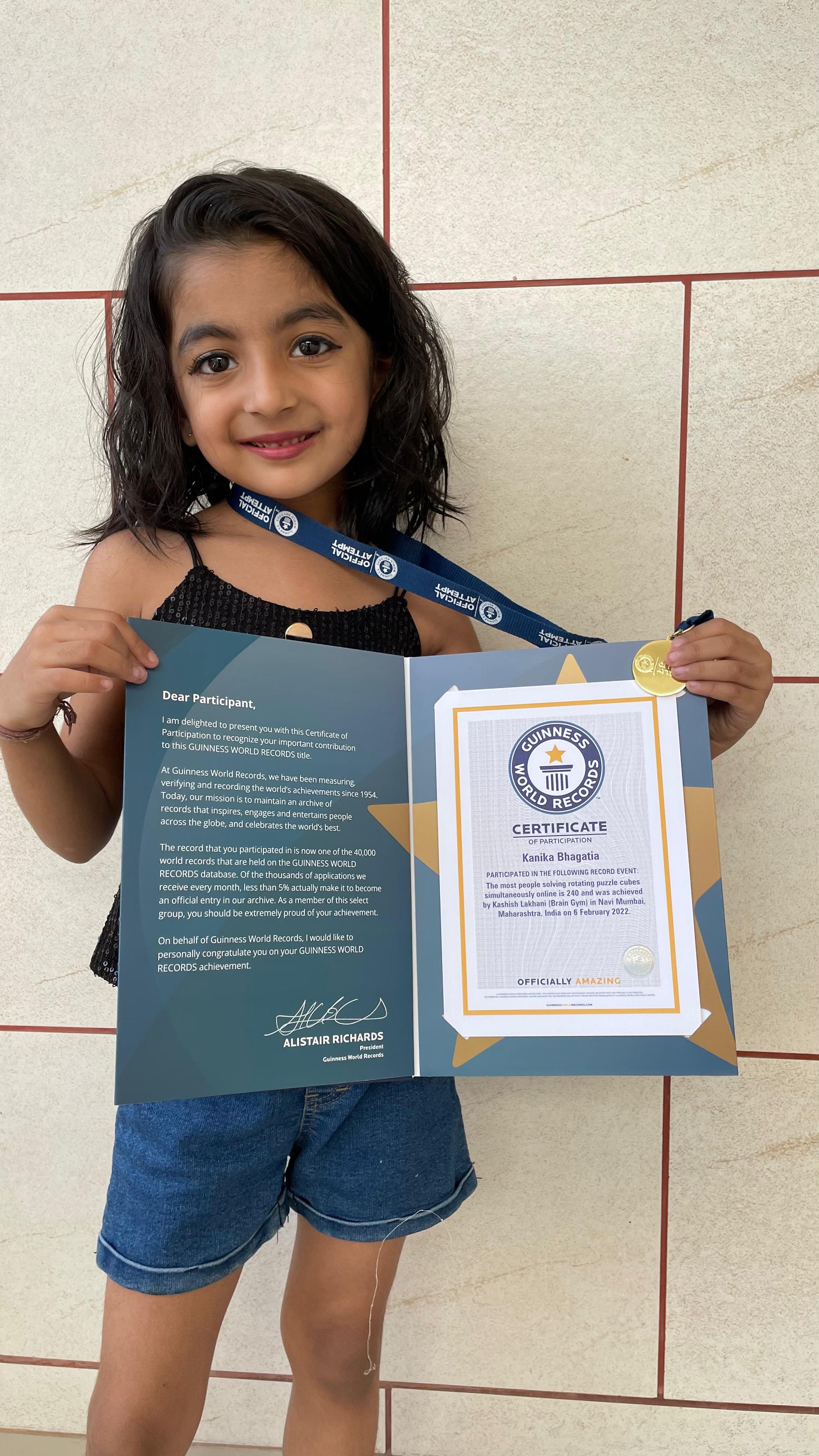 Guinness World Records 2023 More than 100 medals won by just 6 years girl from ahmedabad