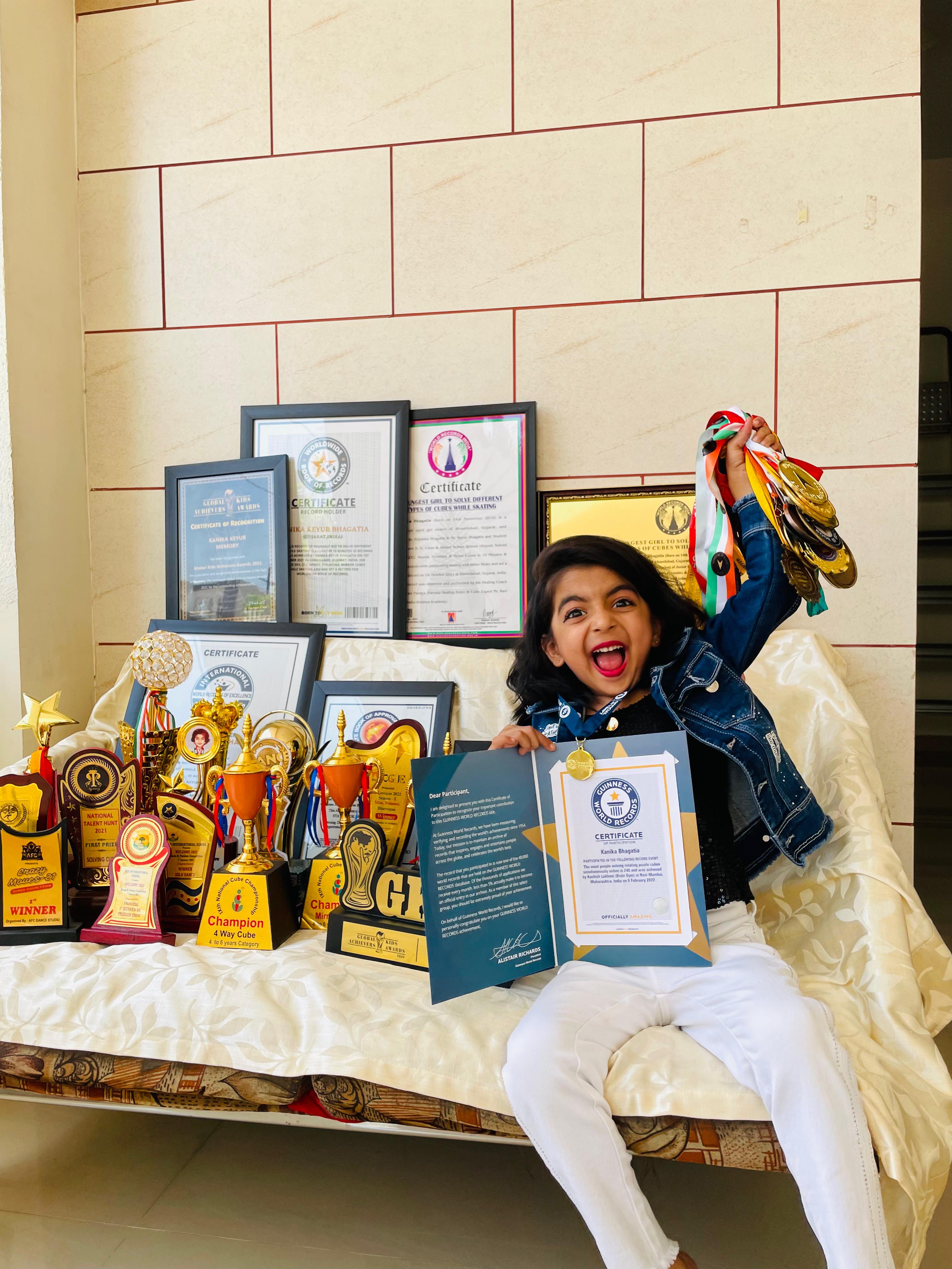 Guinness World Records 2023 More than 100 medals won by just 6 years girl from ahmedabad