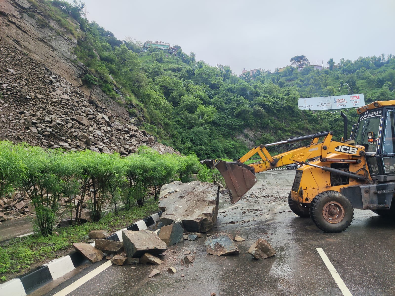 Landslide on Kalka Shimla NH