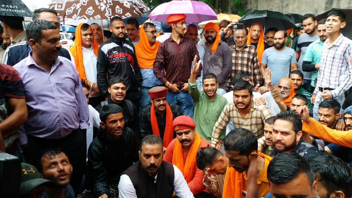 Kshatriya Samaj Protest in Shimla.