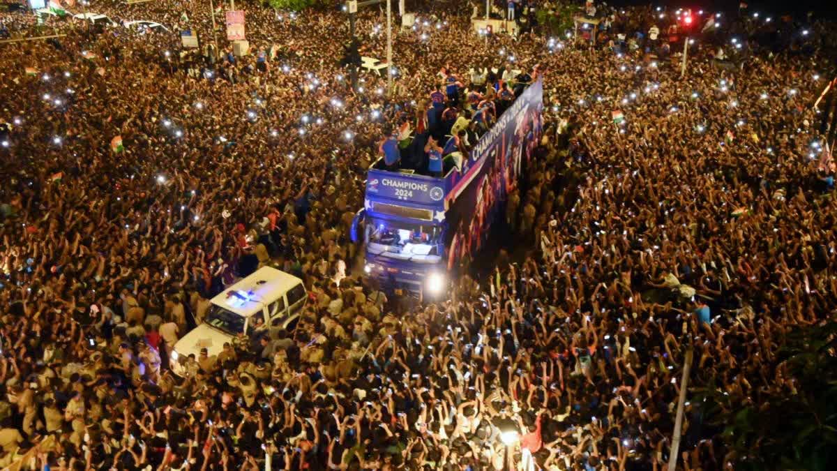 Victory parade of World Cup winning team India