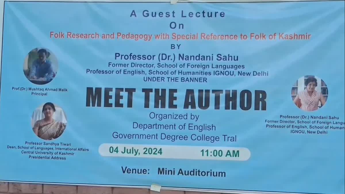 Meet the Author programme held at GDC Tral