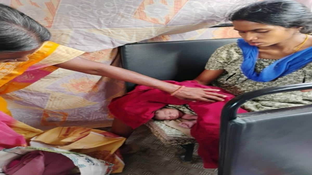 In Hyderabad, an RTC bus conductor and female passengers helped a pregnant woman give birth on the bus. The woman, who was identified as Shweta Ratnam, boarded the bus in Aramgarh in the Old City of Hyderabad on Friday morning.