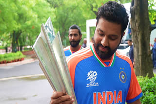 Rohit sharma gets special welcome