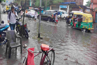 जहानाबाद में जलजमाव.