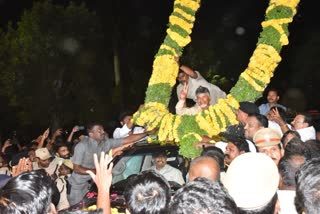 Grand Welcome TO AP CM Chandrababu