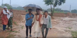 WEDDING PROCESSION FACED CHALLENGE